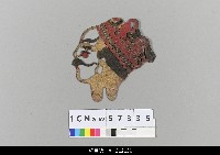 藏品(中國湖北皮影戲偶頭-丑)的圖片